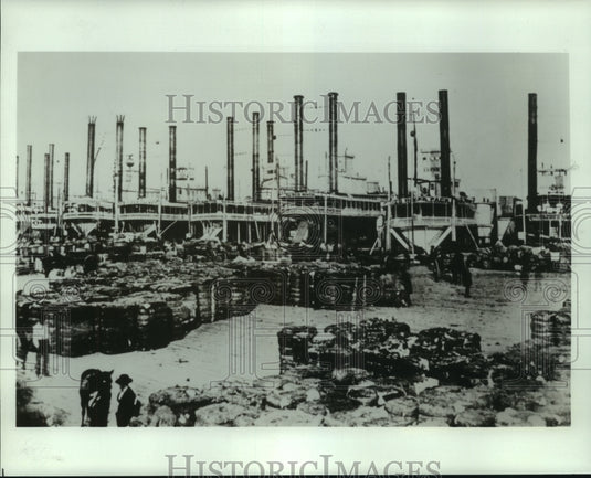 1985 Commercial Steamboat Wharf from Norman Ferachi's collection-Historic Images