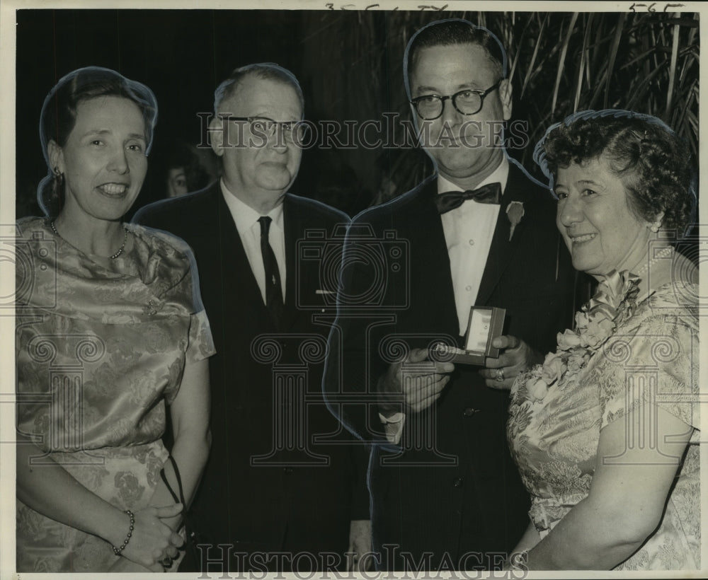 1963 Press Photo Rose Ferran honored by Orleans school officials. - nob04991 - Historic Images