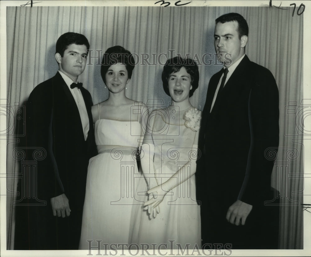 1966 Press Photo Annual dance of the Alpha Omicron Pi sorority - nob05071 - Historic Images