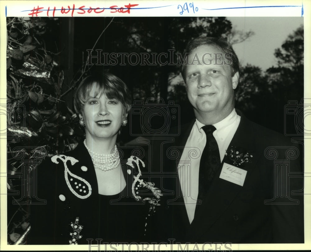 1993 Press Photo Janie &amp; Doug Ellis at Chefs Soiree - Historic Images