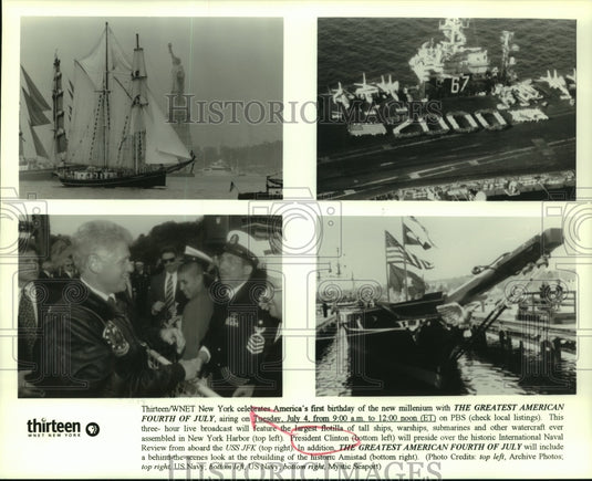 2000 Press Photo Three-hour live broadcast-The Greatest American Fourth of July - Historic Images