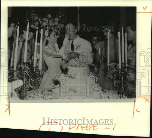 Darwin & Mary Jane Fenner's wedding reception at Orleans Club-Historic Images
