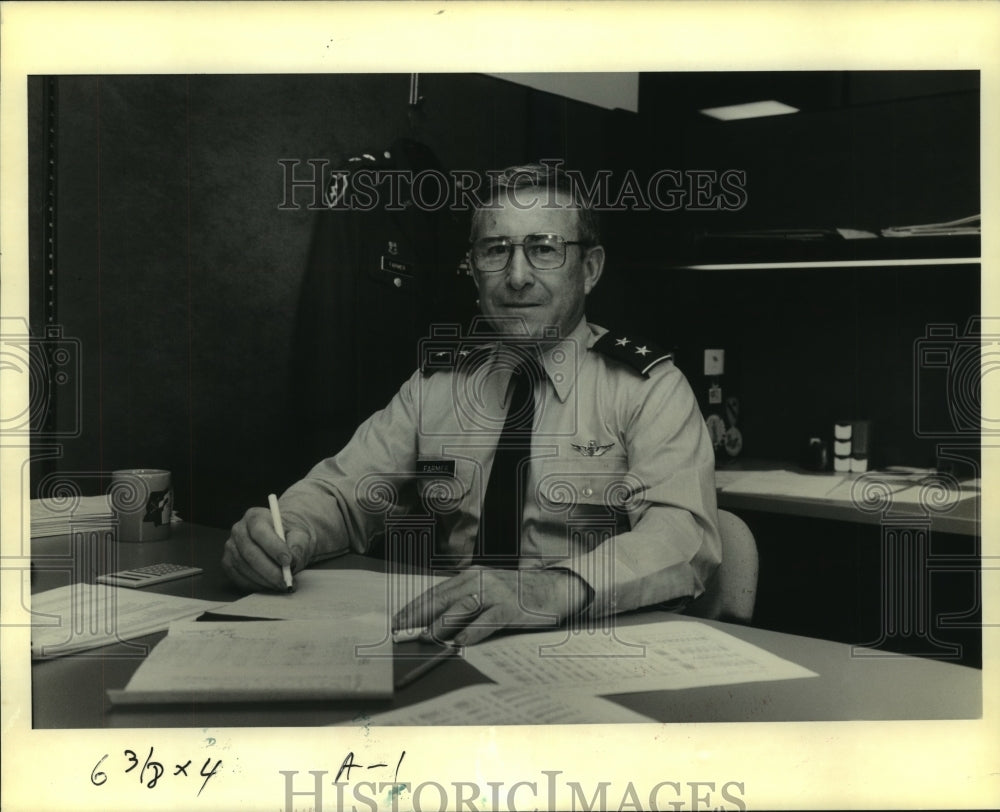 1990 Press Photo Major General Arthur J. Farmer - Historic Images