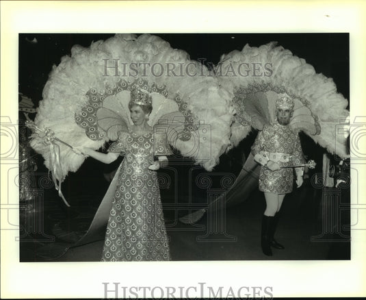 1993 Press Photo Phyllis and Robert Facio as Queen & King of Troy X Krewe. - Historic Images