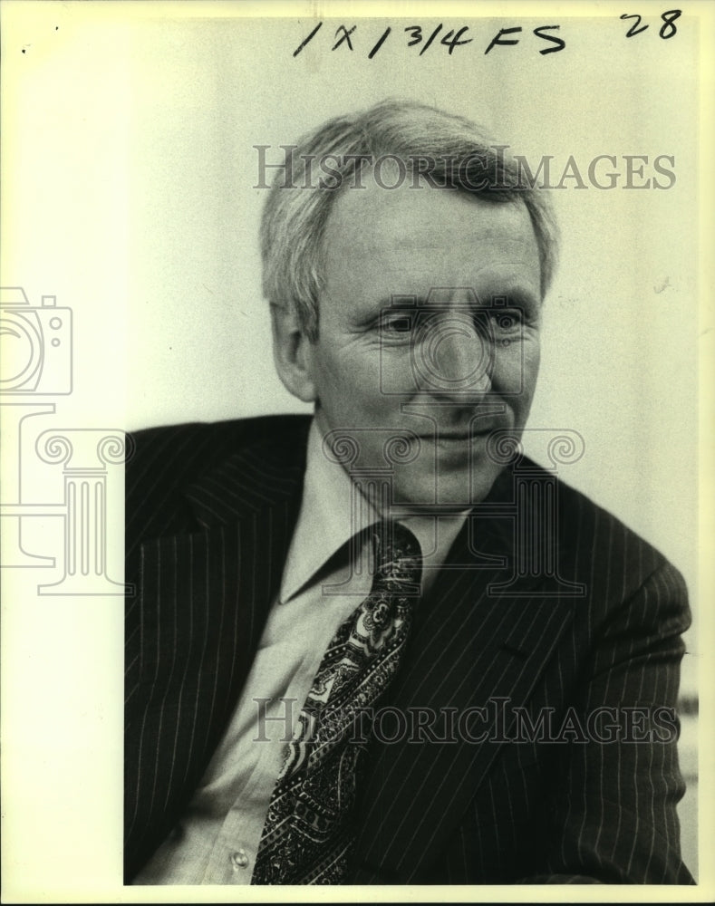 1989 Press Photo A. Wright Elliott, Senior Management at Chase Manhattan Bank - Historic Images