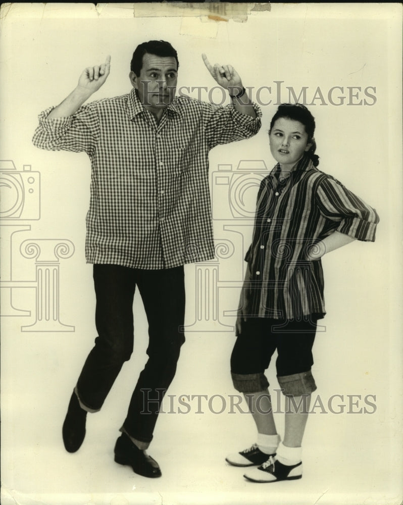 1957 Press Photo Entertainer John Forsythe - nob06074 - Historic Images