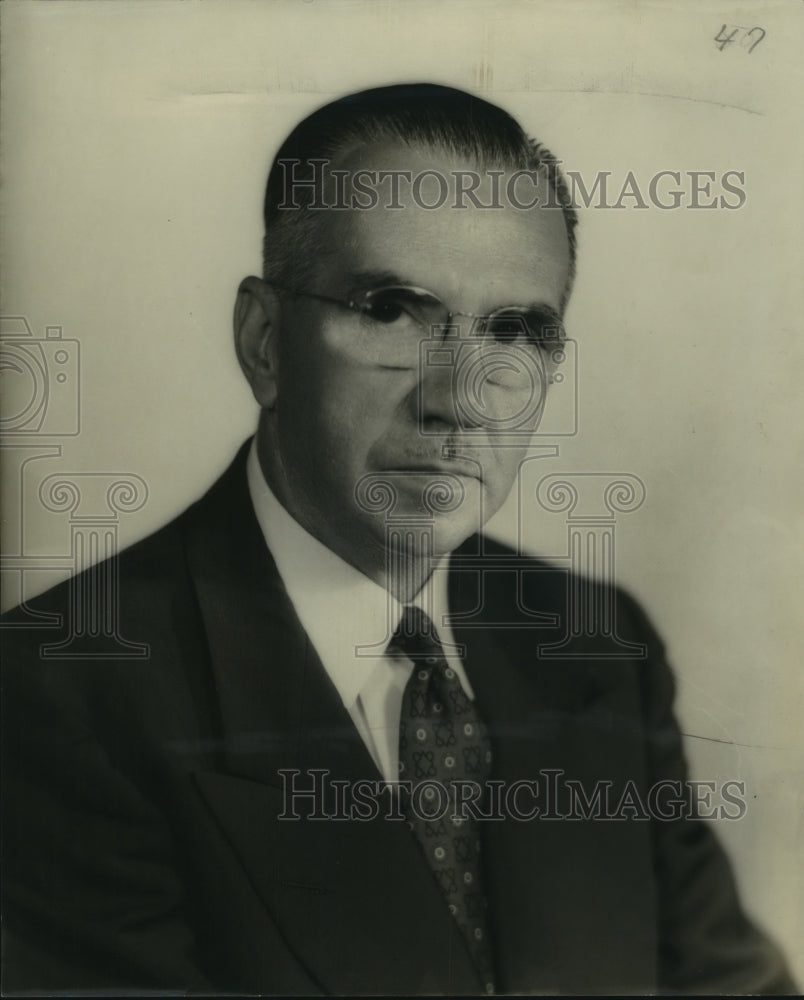 1963 Press Photo Gilbert Fortier, director of Spencer Business College - Historic Images