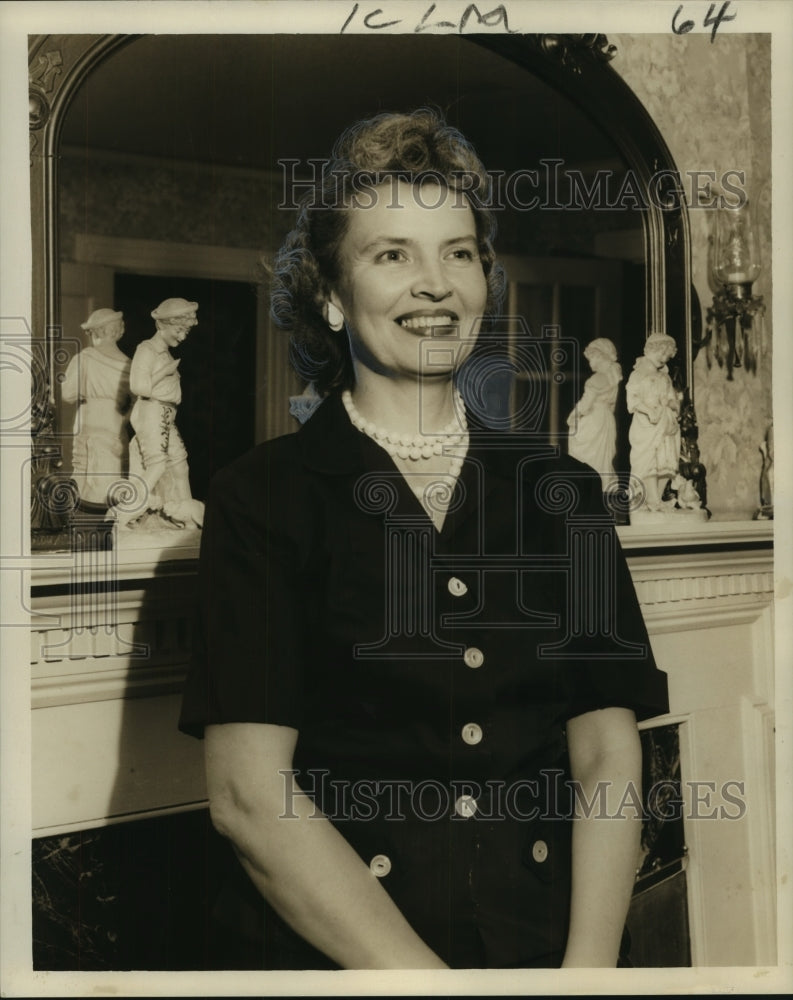 1959 Press Photo Mrs. Charles Clarke, President of Colonial Dames - nob06303-Historic Images