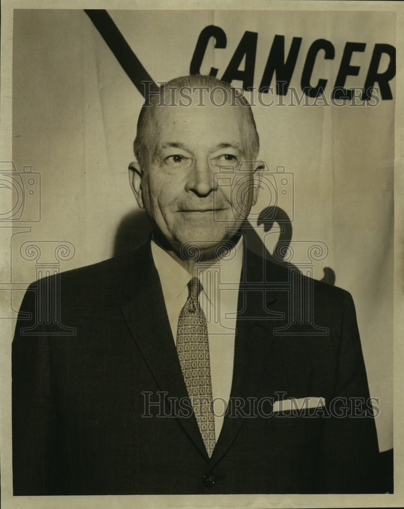 1960 Press Photo Ed J. Forio, National Chairman of Cancer Society. - nob06653 - Historic Images