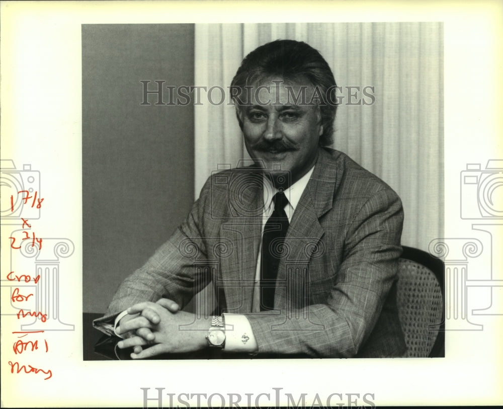 1991 Press Photo Jimmie Fore, New President of the New Orleans Convention Center - Historic Images