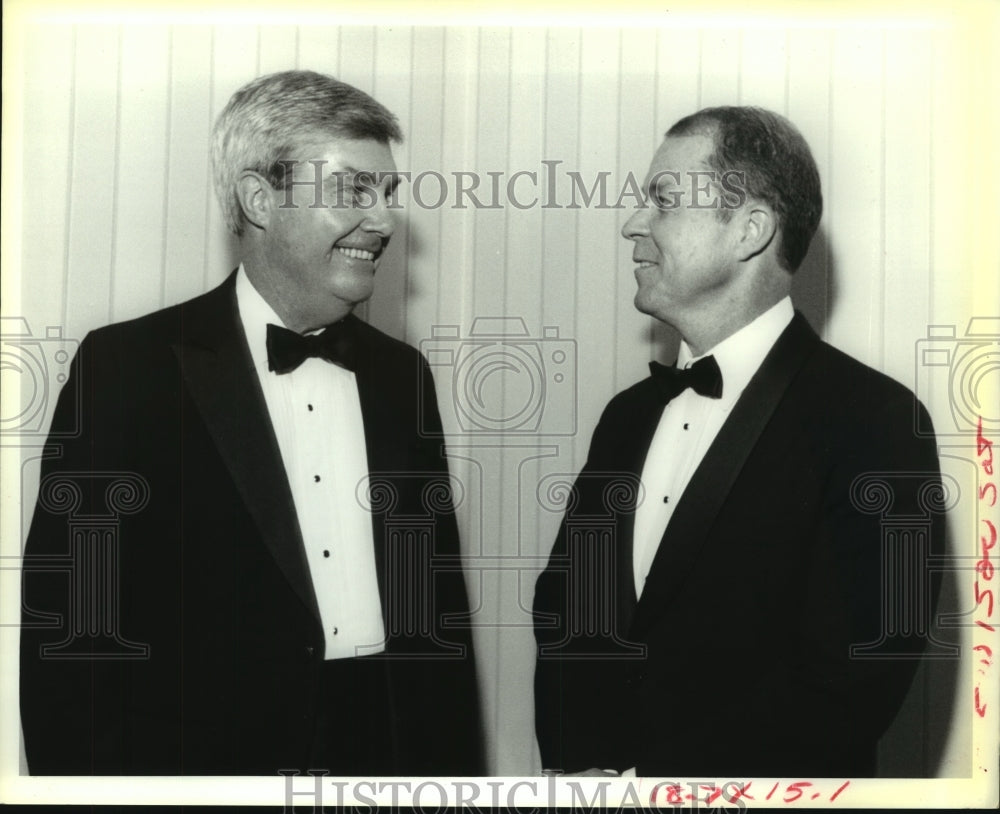 1993 Press Photo Bill Finegan &amp; Allen Usry at Loyola Benefactors&#39; Dinner - Historic Images