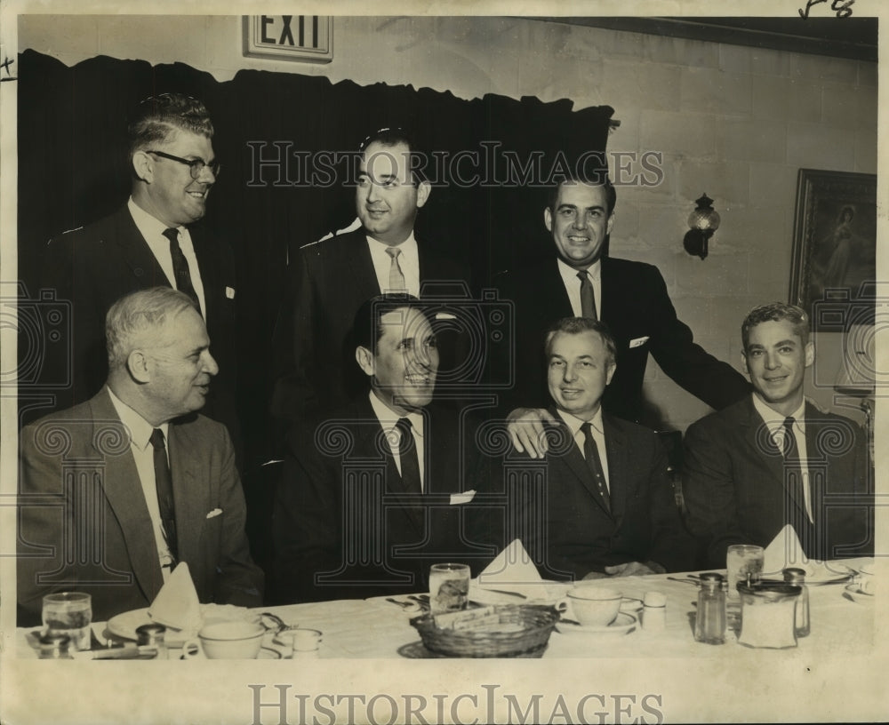 1962 Incoming City Councilmen for New Orleans meeting at a luncheon - Historic Images