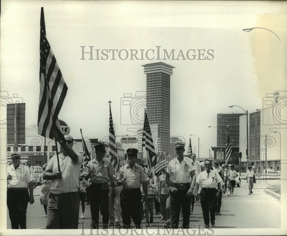1969 Press Photo Flag Day Parade - nob06997 - Historic Images