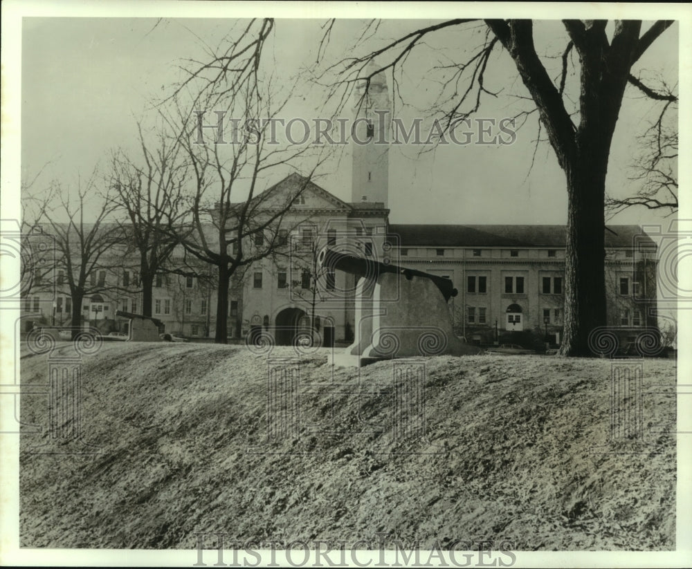 1969 Site of Col. Leavenworth&#39;s first encampment, Fort Leavenworth - Historic Images