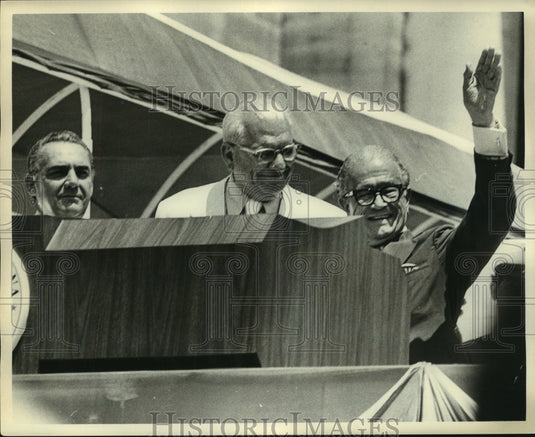 1972 Press Photo James Fitzmorris, F. Edward Hebert and Allen Ellender - Historic Images