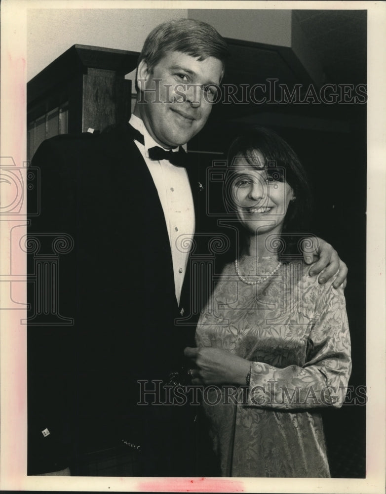 1991 Press Photo St. Andrew Society - Michael and Deirdre Davidson Fagan - Historic Images