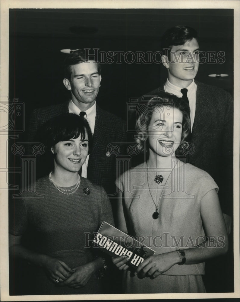 1965 Press Photo John Krermer, Henry Eustis III, Susan Hanckis &amp; Louis Smither - Historic Images