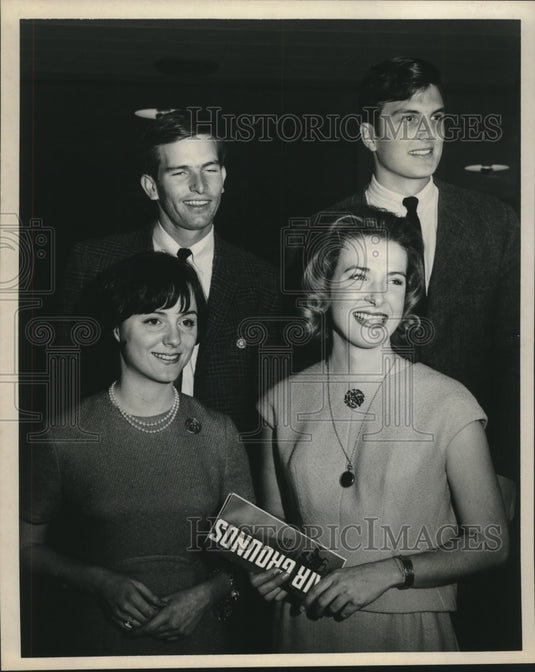 1965 Press Photo John Krermer, Henry Eustis III, Susan Hanckis & Louis Smither - Historic Images