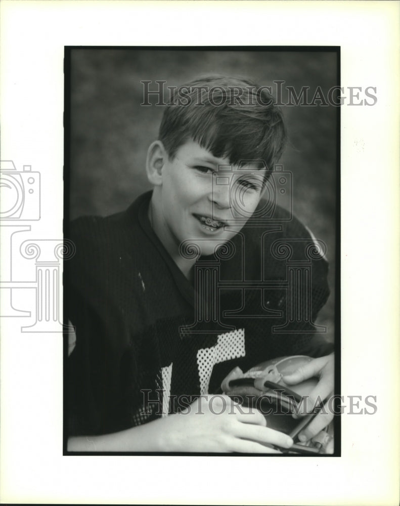 1993 Press Photo Football - Donald Fabacher, Harahan Playground - Historic Images