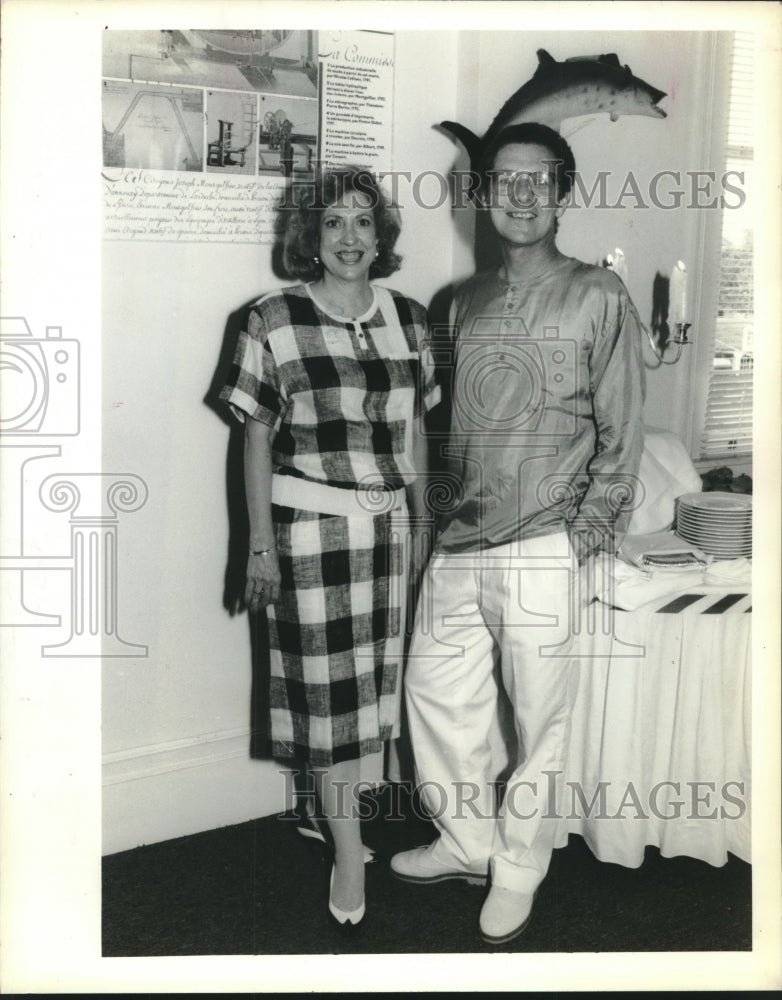 1990 Press Photo French Council Bastille Day - Lee Facenda and Joseph Giacobbe - Historic Images