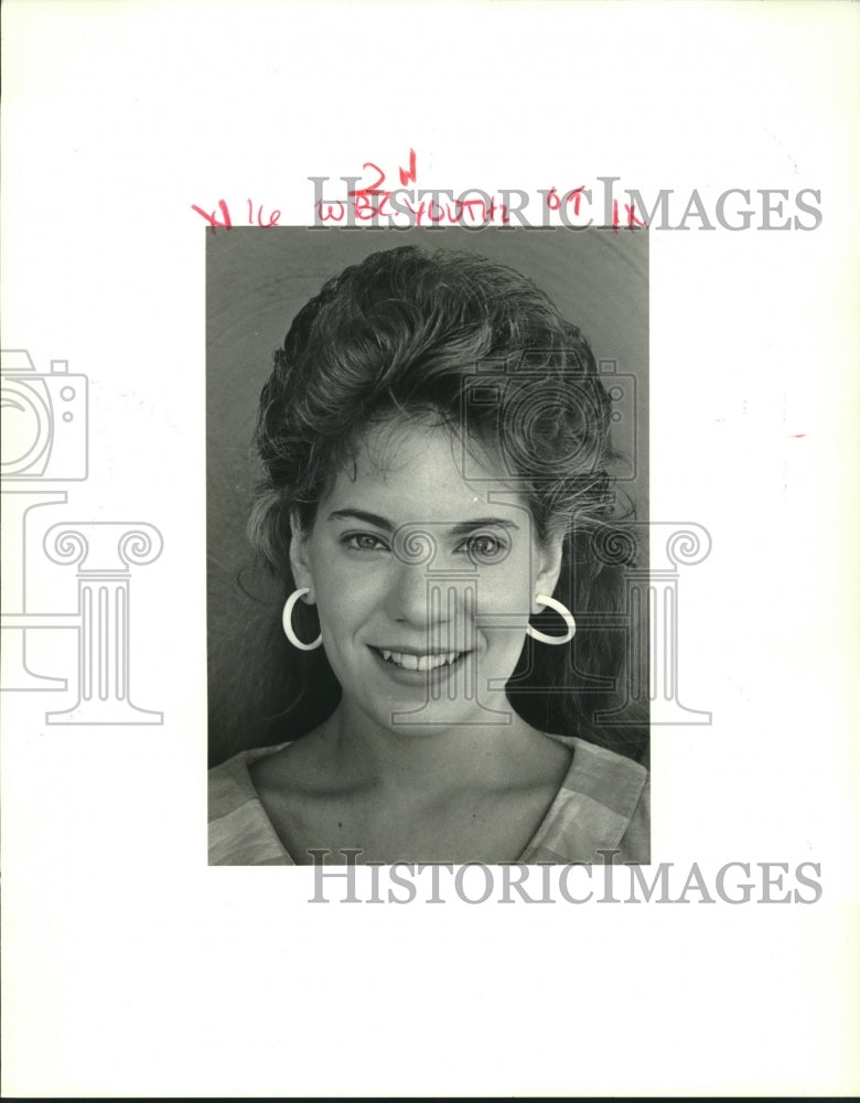 1987 Press Photo Dana Folse, names Youth of the Month in St. Bernard - Historic Images