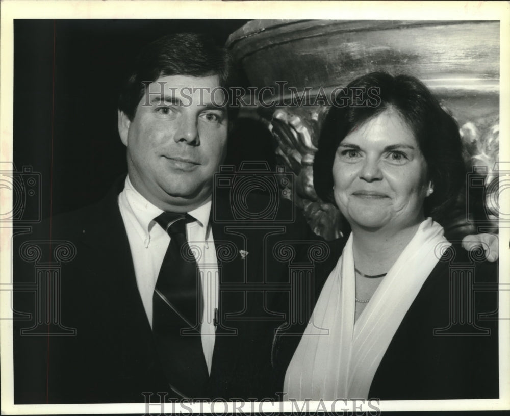 1991 Press Photo James &amp; Lisette Fabacher at USFG Sugar Bowl - Historic Images