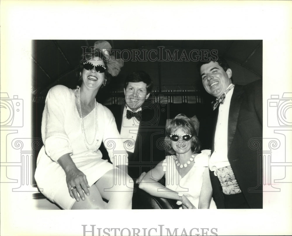 1995 Press Photo Mimi and Ken Smith, Janet and Thomas Favrot, Annual Ball - Historic Images