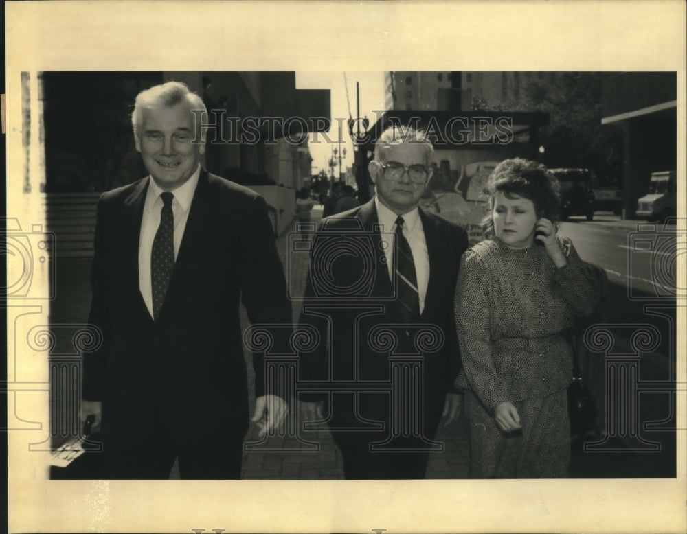 1992 Press Photo Bill Folse, Tammy School Board member in trial for extortion - Historic Images