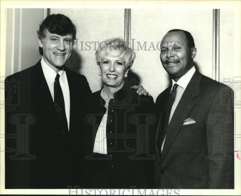 1994 Press Photo Bill Perris, Glenda Cooper and Antonie Garabaldi - Historic Images
