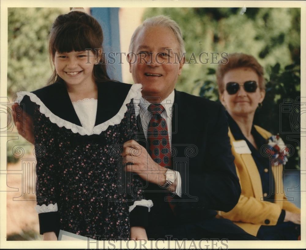 1994 Press Photo Edwin Edwards and unidentified persons. - Historic Images