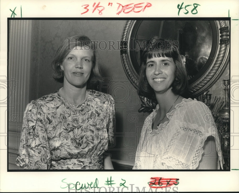 1990 Adair Faust and Jean Hopkins at the 25 Club - Historic Images