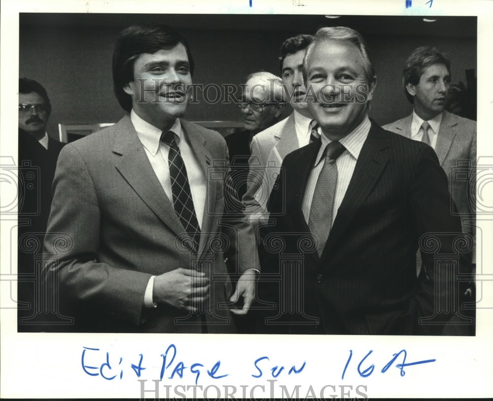 1985 Press Photo Governor Edwin Edwards after meeting - nob08439 - Historic Images