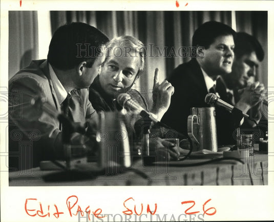 1987 Press Photo Governor Edwin Edwards at Press Association's Governors forum - Historic Images