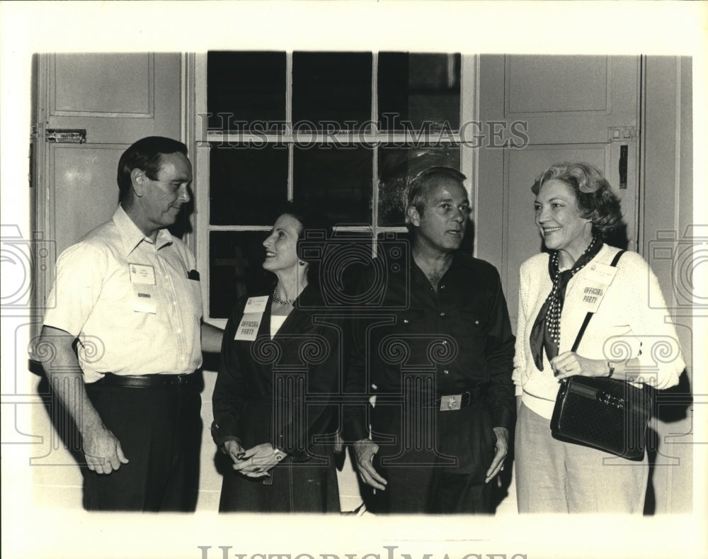 1979 Press Photo Governor and Mrs. Edward Edwards with other officers - Historic Images