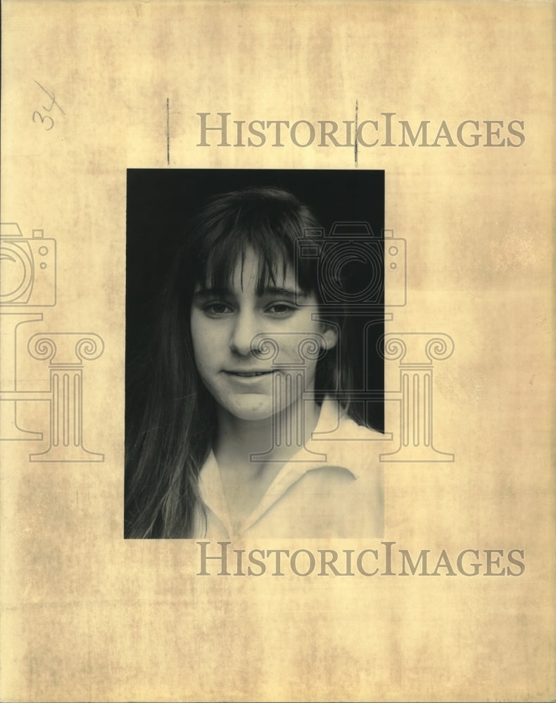 1992 Press Photo Rodnelle Hadley, Ecole Classique basketball star. - Historic Images