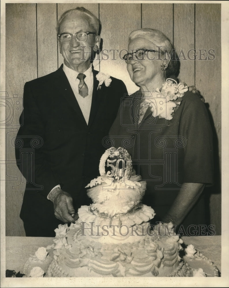 1969 Mr. & Mrs. William Flanagan celebrates 50th wedding anniversary - Historic Images
