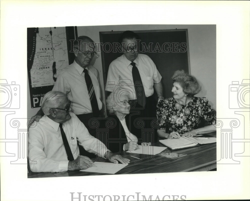 1990 Press Photo Officers of the First Baptist Church of Kenner - Historic Images