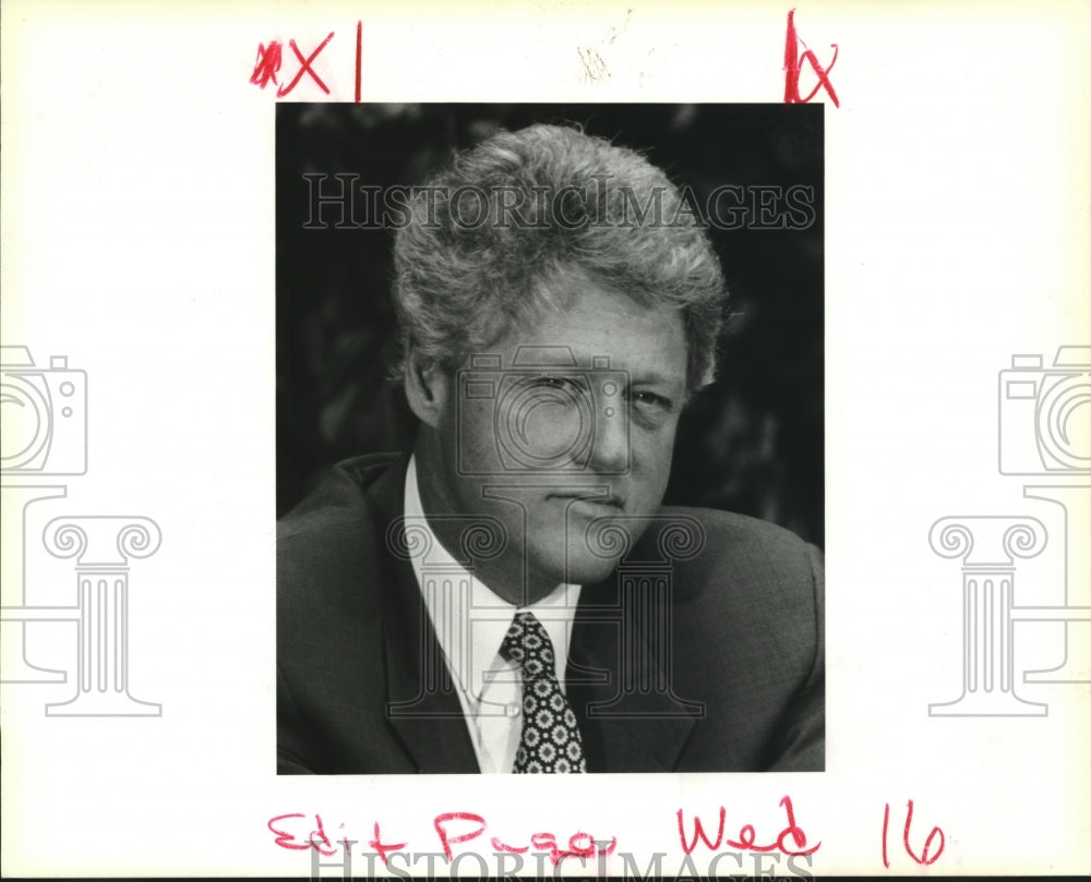 1993 Press Photo President Bill Clinton in New Orleans. - Historic Images