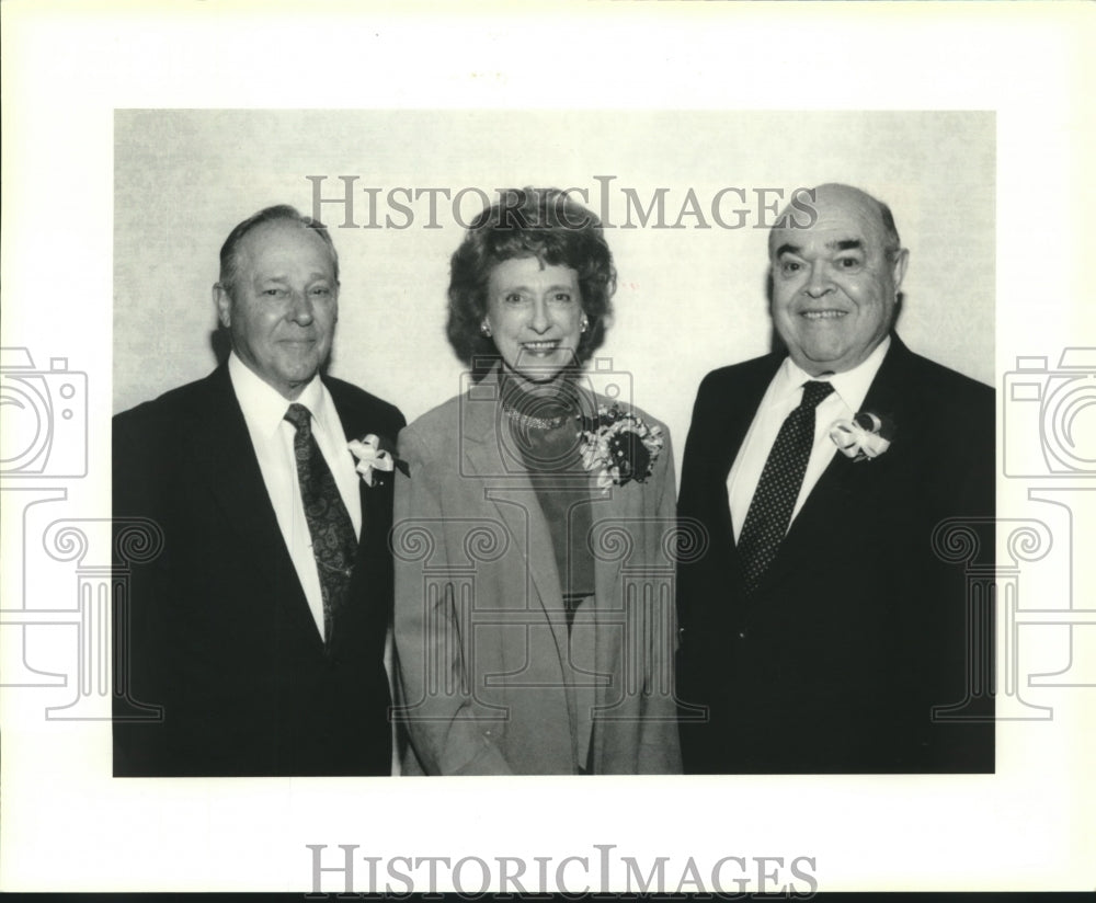 1991 Press Photo Doctors Day - Dr. Carl Gulotta, Lindy Boggs, Dr. Jacob Fischman - Historic Images