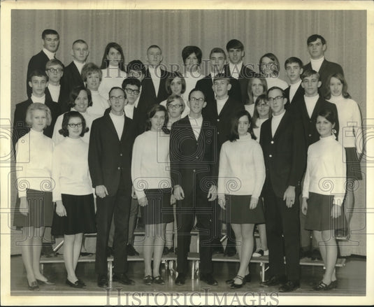 1968 Press Photo Senior High Concert Choir of First Baptist Church at Sugar Bowl - Historic Images