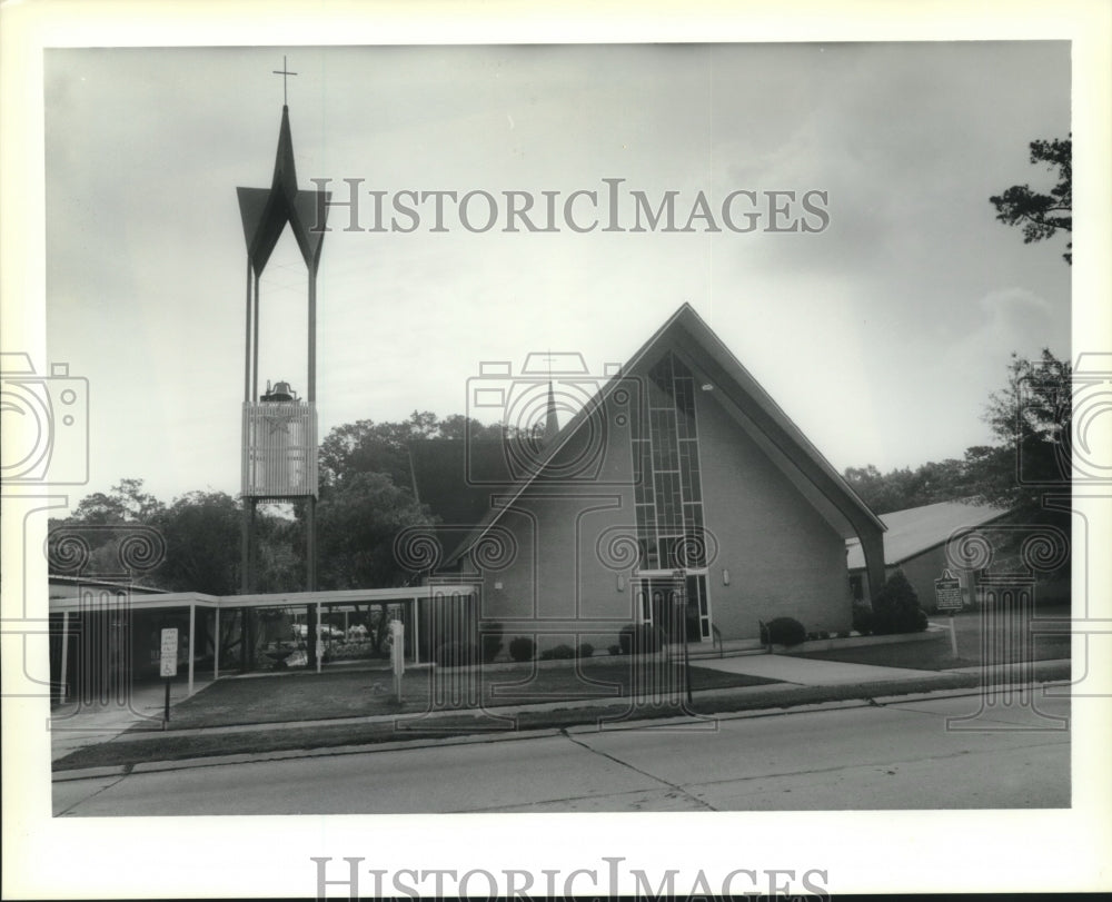 1992 Press Photo First United Methodist Church in Slidell - Historic Images