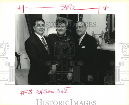 1993 Press Photo Attendees of Travelers Aid Society Party - Historic Images