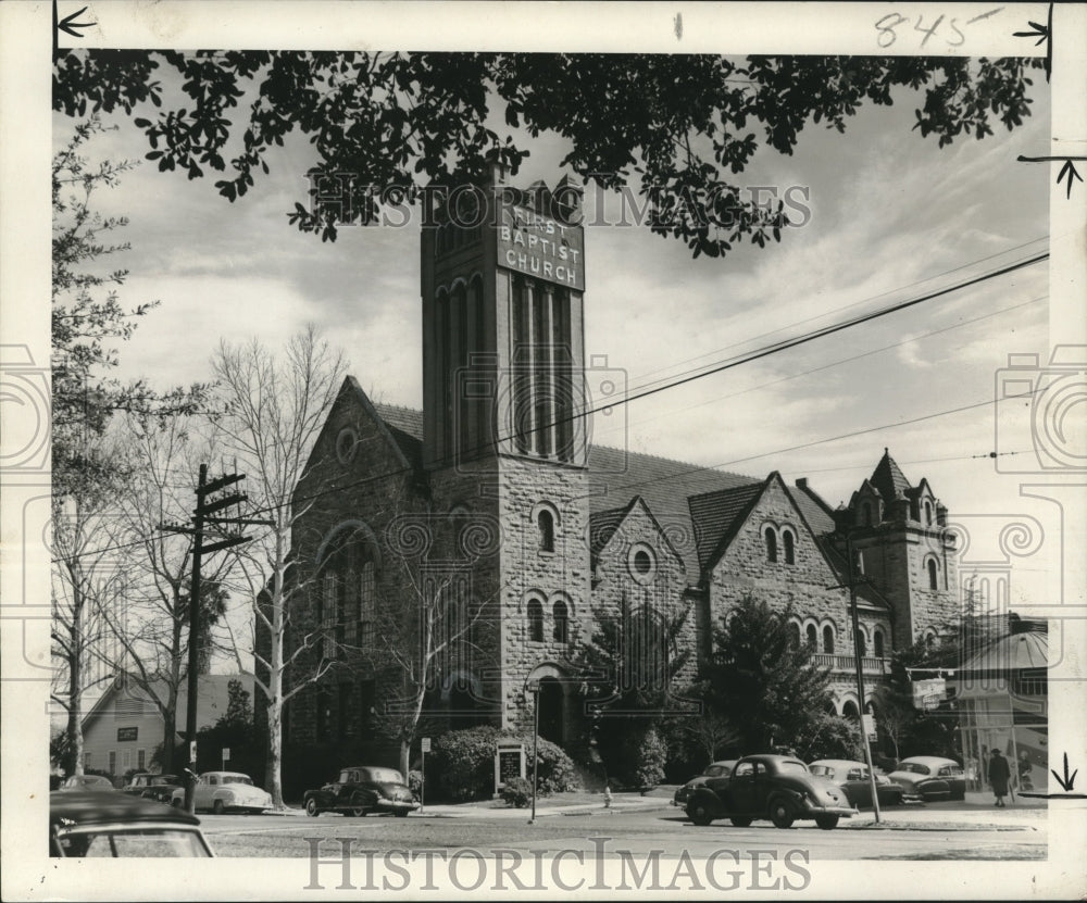 1952 Press Photo First Baptist Church - nob09438 - Historic Images