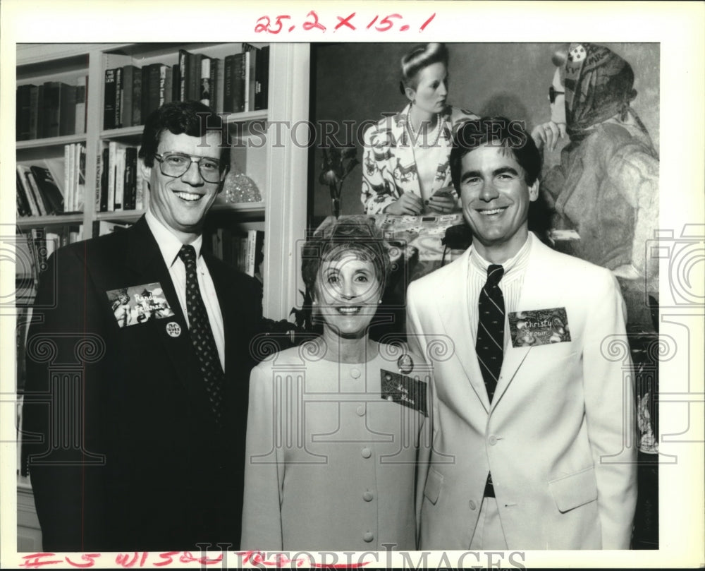 1994 Press Photo Randy Feldman and others at WYES event. - nob09991 - Historic Images