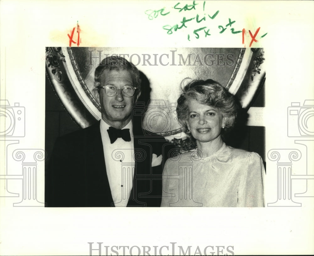 1988 Press Photo Judge Martin Feldman and Melanie Feldmar of Tulane Law School - Historic Images