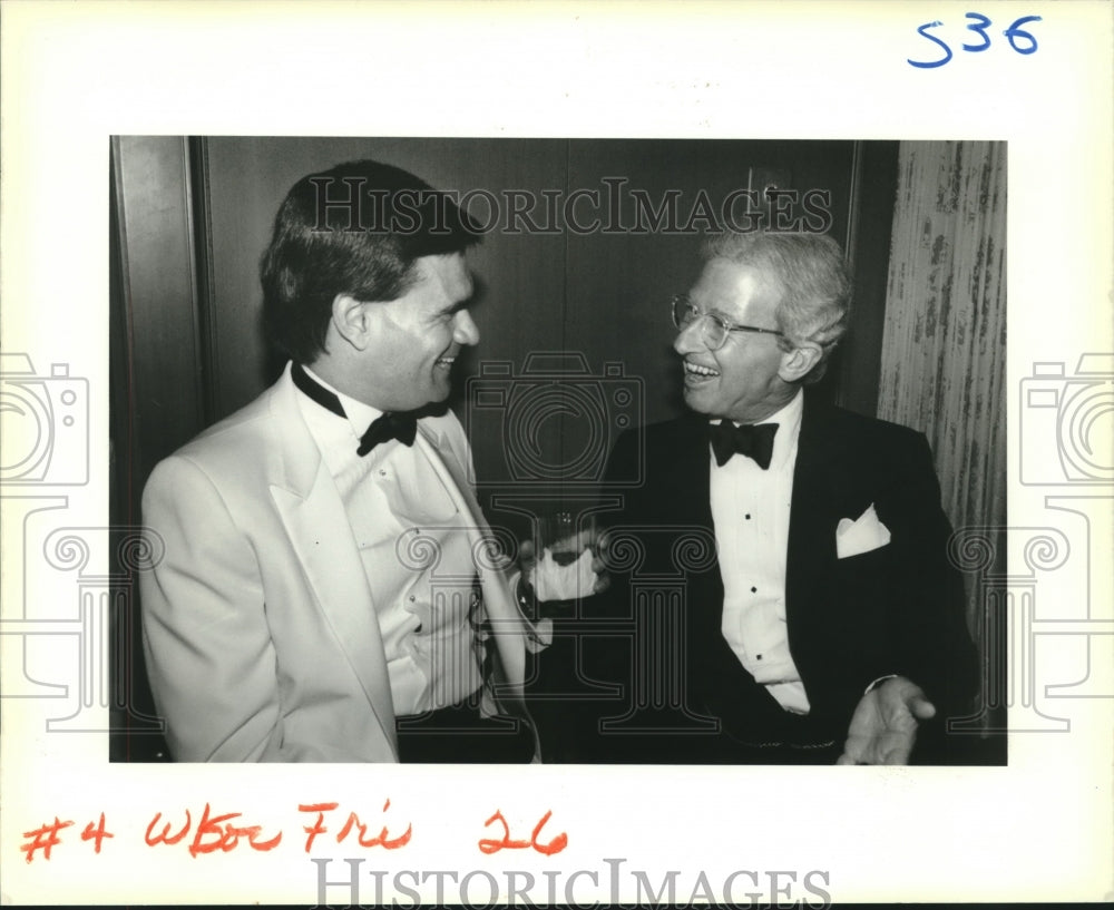 1989 Press Photo Jerry L. Saporito and Judge Martin Feldman, Tulane Law Fellows - Historic Images