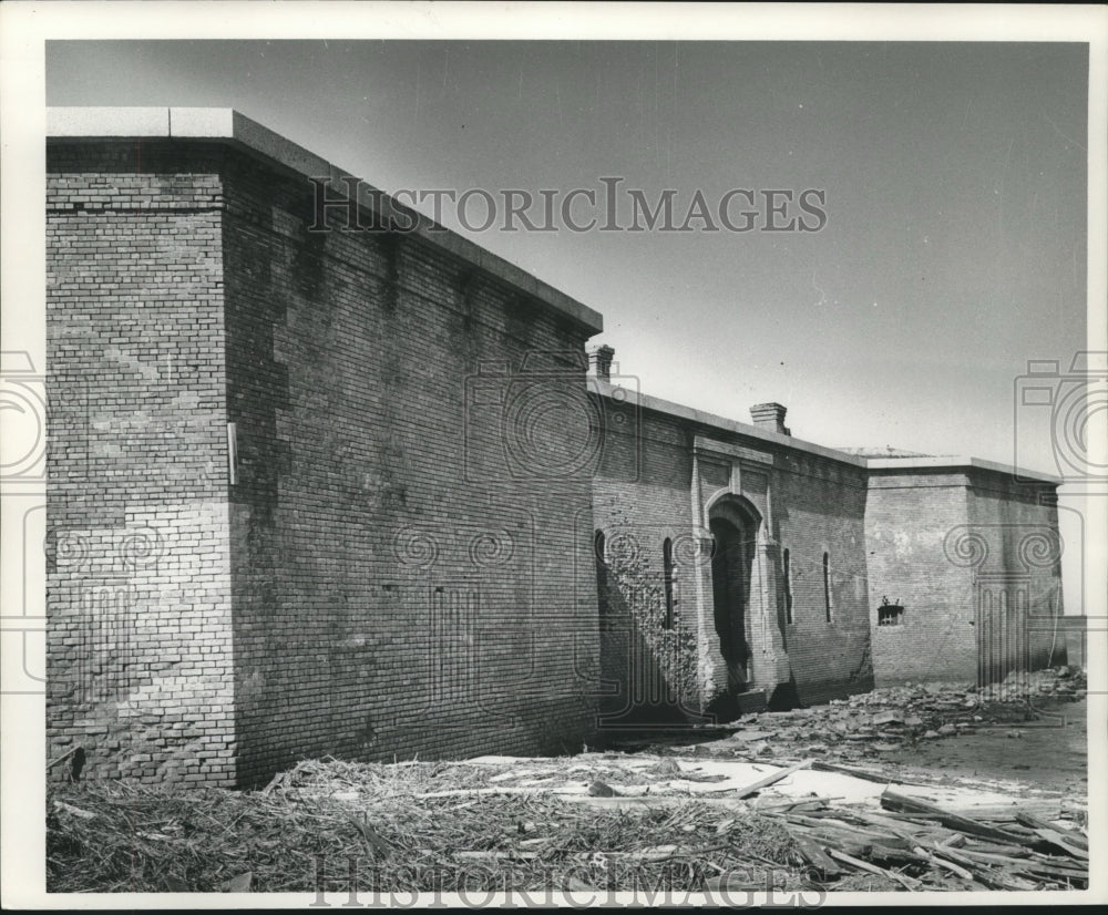 1966 Press Photo Fort Massachusetts on Ship Island - nob10038 - Historic Images