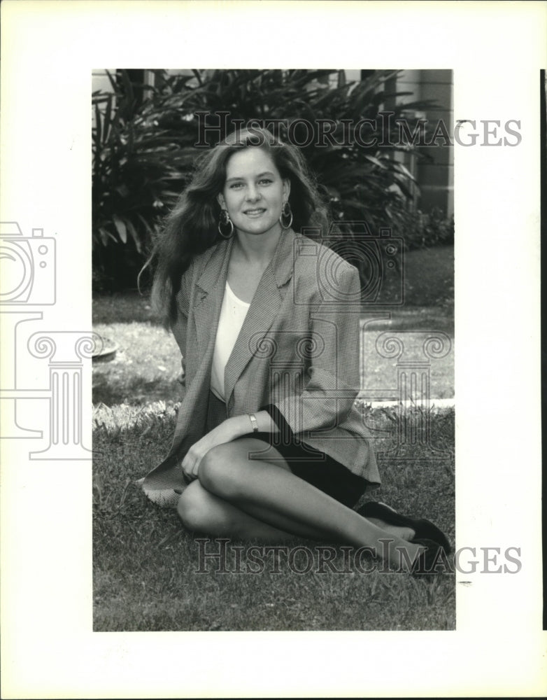 1991 Press Photo Meg Fitzgerald, New Orleans &quot;Female Athlete of the Year.&quot; - Historic Images