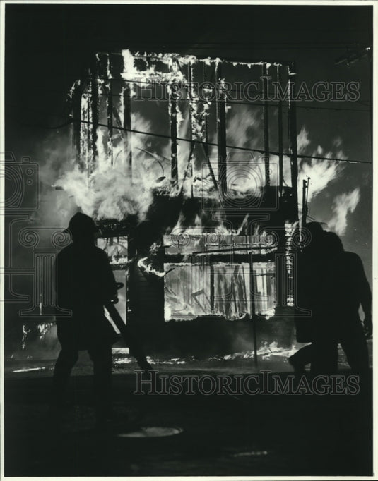 1987 Press Photo St. Andrew Dexades fire - nob10423 - Historic Images