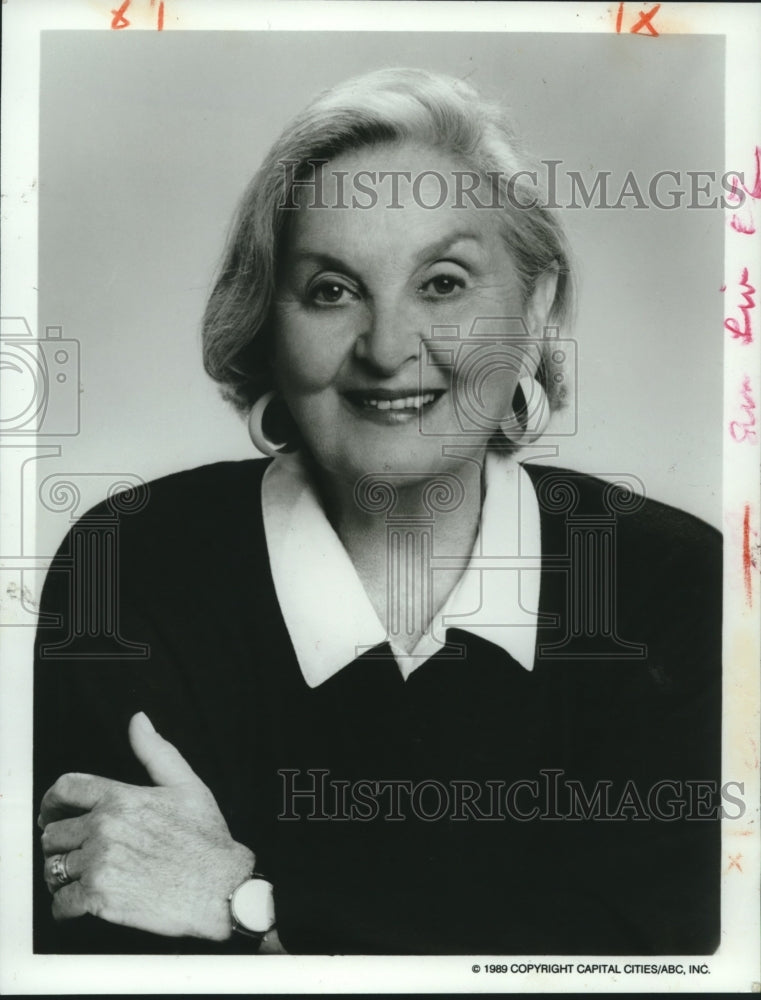 1989 Press Photo Terry Flettrich Rohe of &quot;Good Morning America&quot; - nob10503 - Historic Images